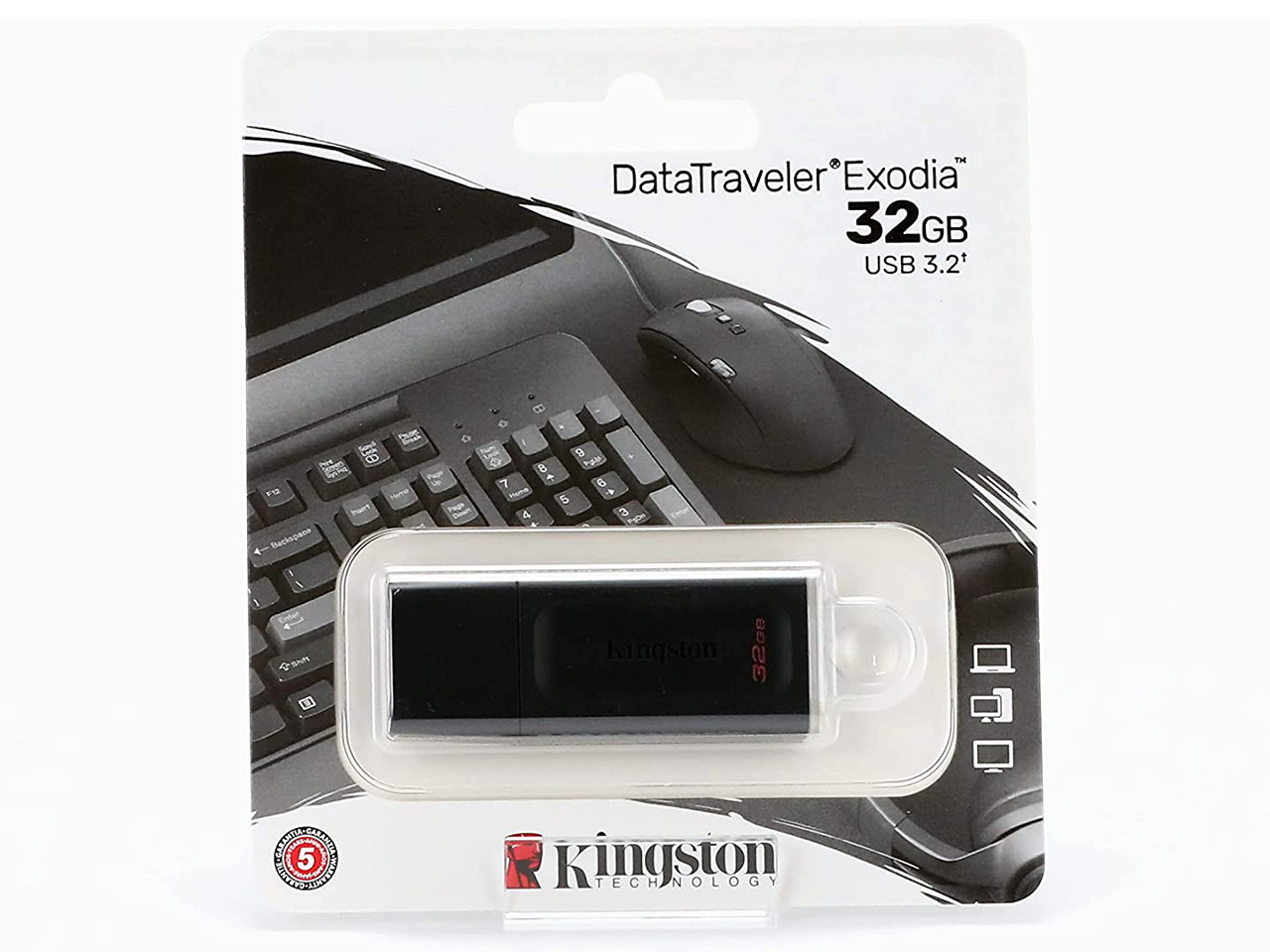 فلش مموری USB3.2 کینگستون مدل DTX DataTraveler Exodia ظرفیت 32 گیگابایت
